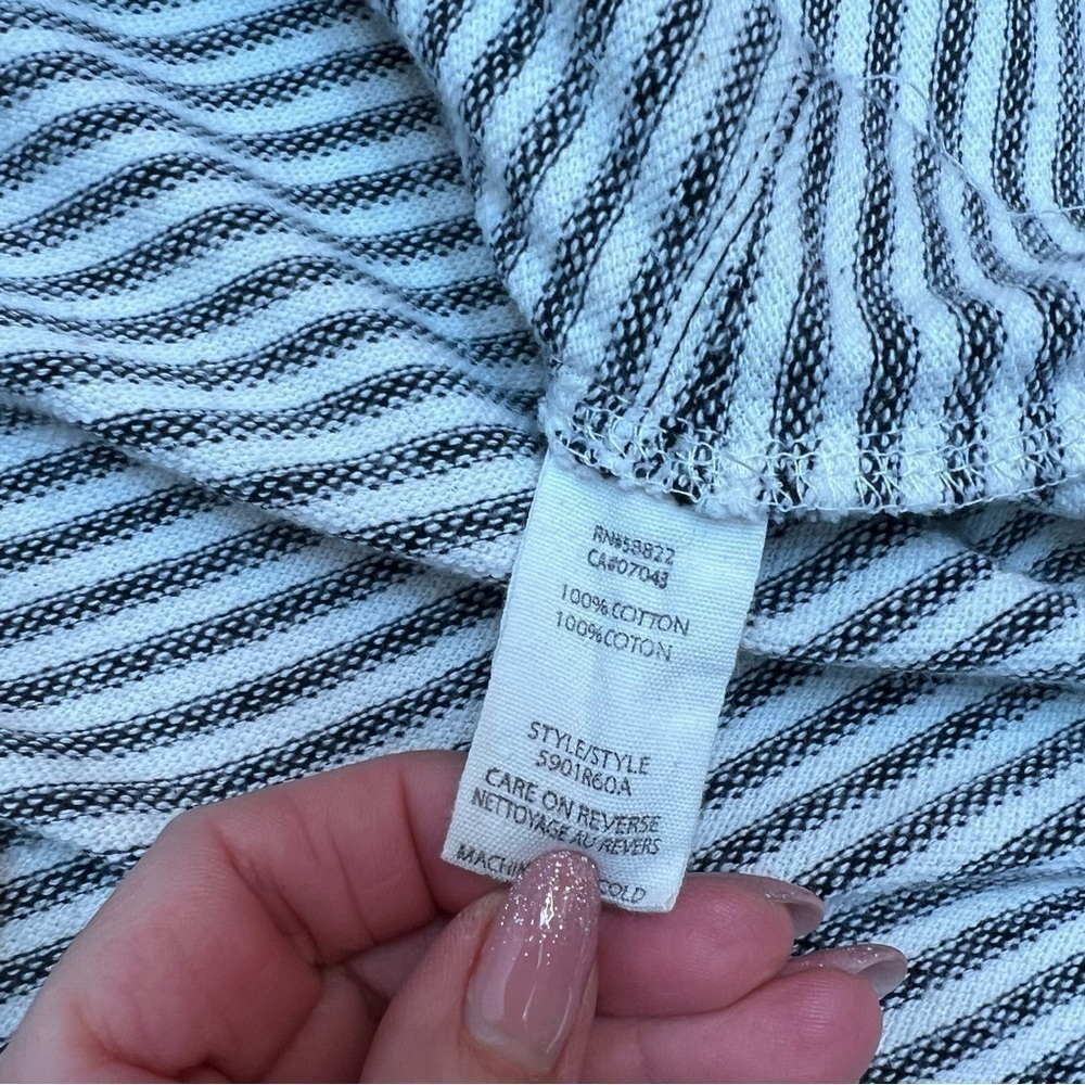 MAX Studio Striped Short Sleeve T-Shirt Dress Size S - Picture 11 of 11